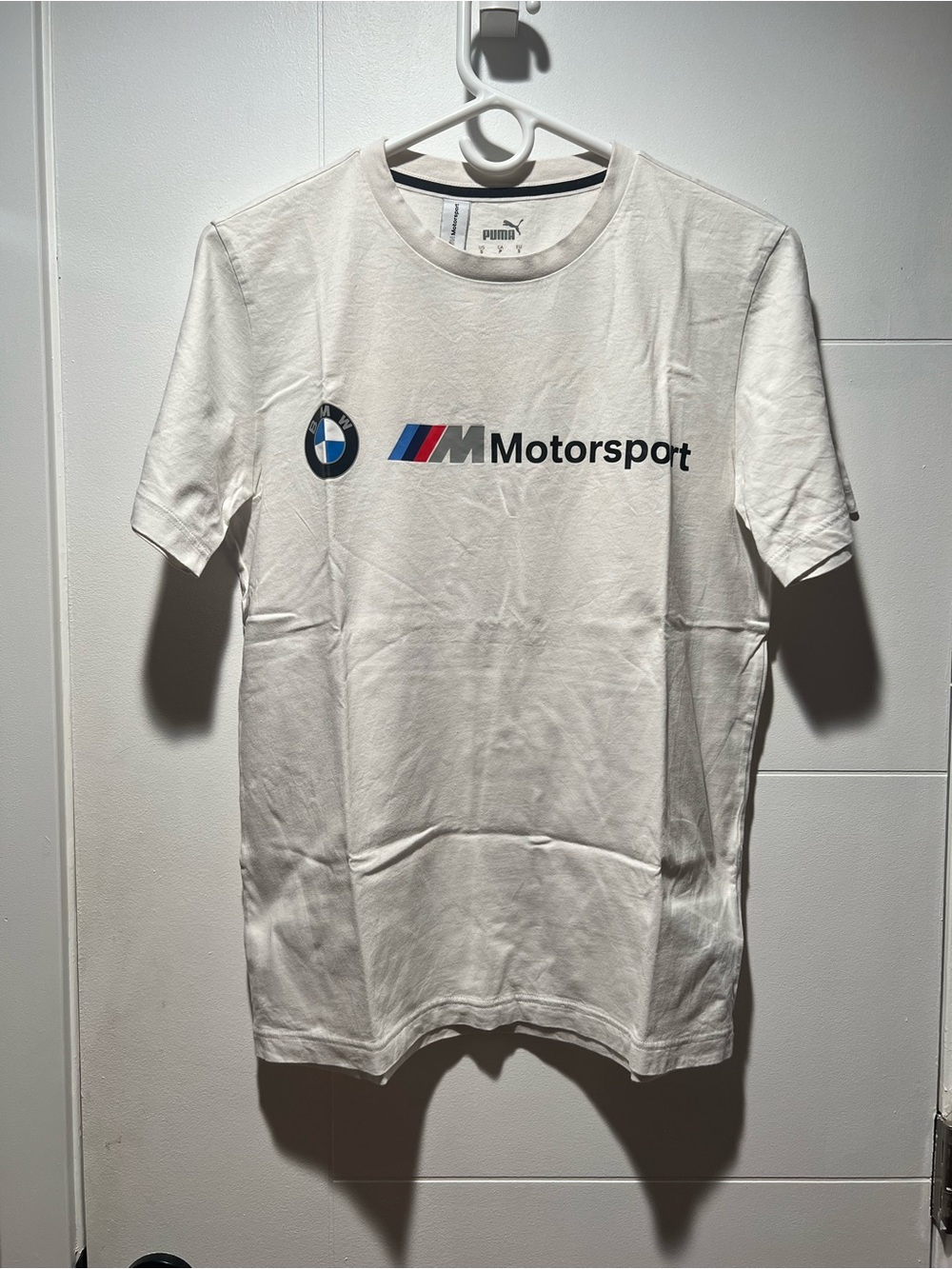 Puma White BMW Motorsport Logo Short Sleeve Tee
